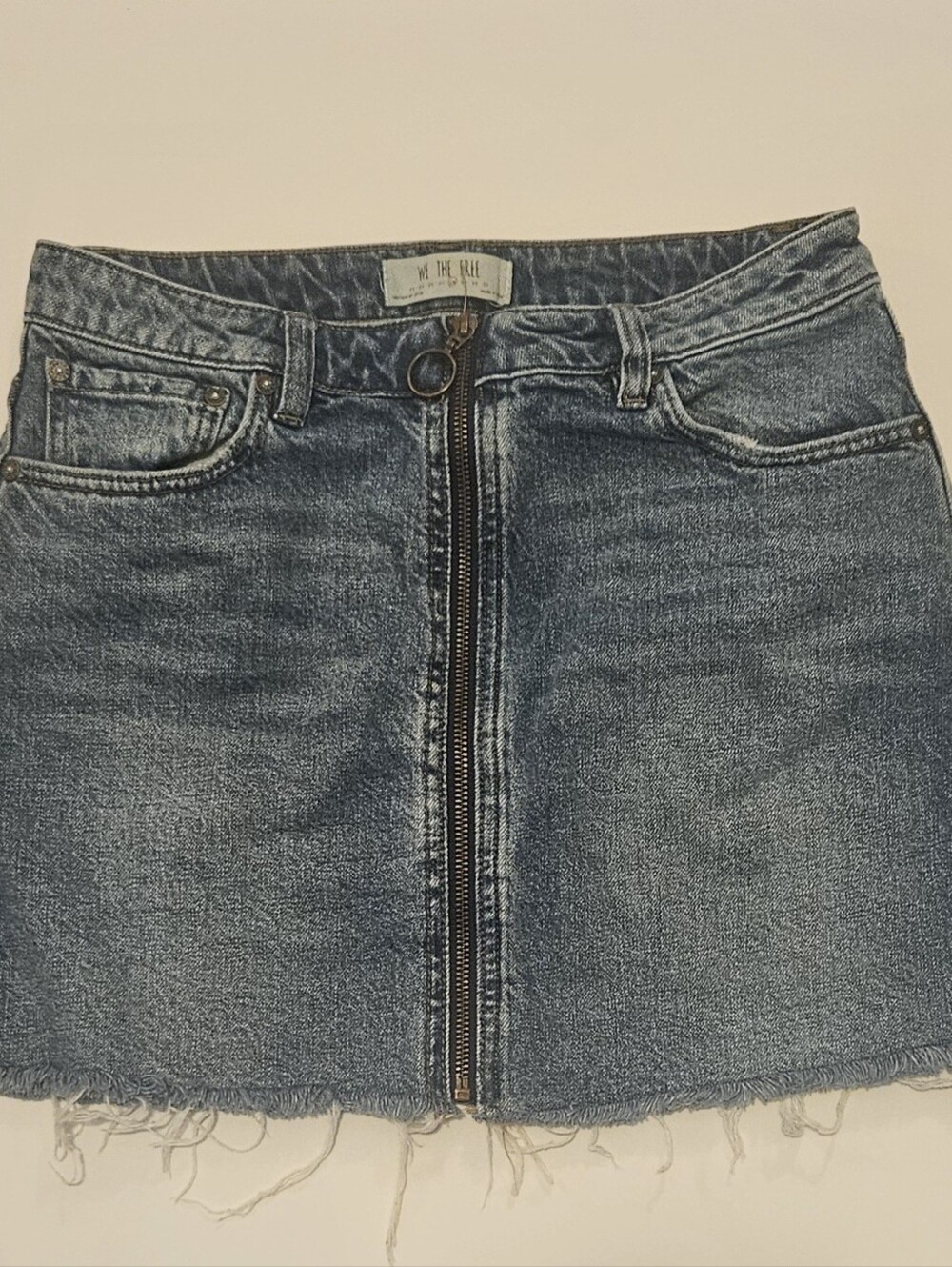 We The Free- Distressed Mini Skirt - Size 28"
